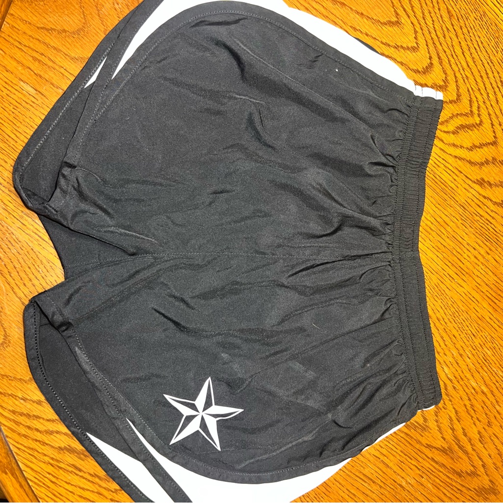 SportTek Black And White Athletic Shorts